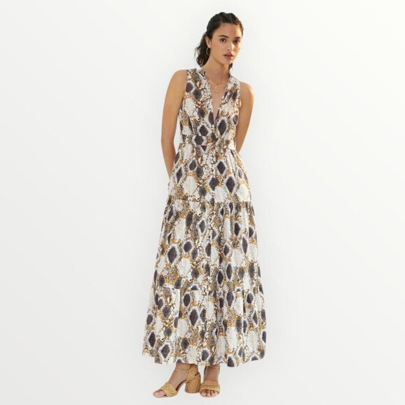 Anthropologie Dresses & Skirts - Anthropologie Maeve Snake Printed Maxi Dress
